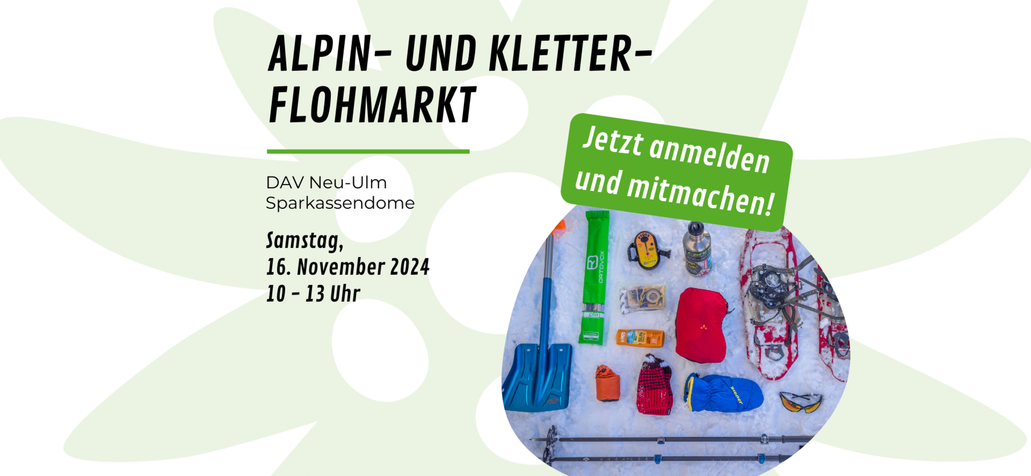 ALPIN- UND KLETTER- FLOHMARKT | © DAV Neu-Ulm